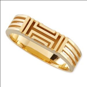 Gold plated Tory Burch fit bit tracker bracelet
